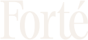 Forte written in white